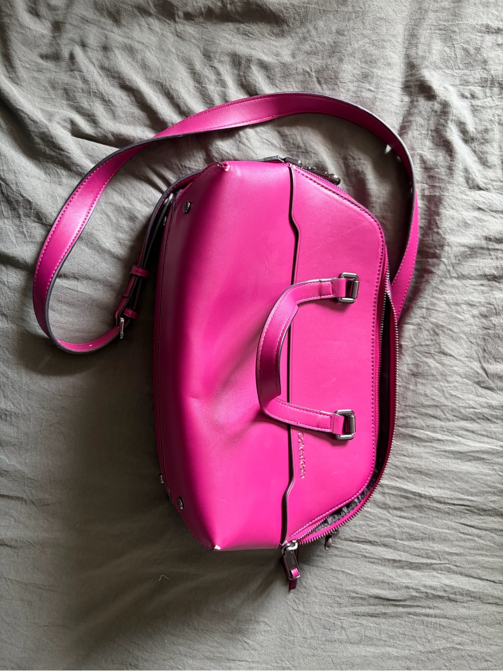 Calvin Klein Hot Pink Crossbody Satchel